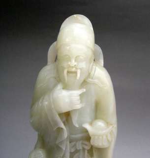Chinese Jade Tsai Shen Yeh Choy San (God of Wealth)  