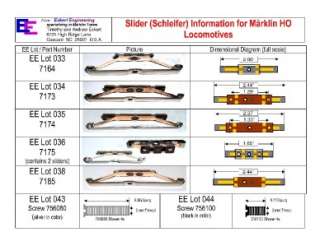 EE 035 NEW 7174 Marklin HO Slider / Pick Up Shoe  