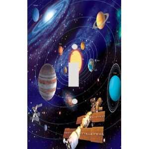  Sattellites Planets and Galaxies Decorative Switchplate 