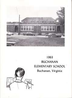 1963 BUCHANAN ELEMENTARY SCHOOL YEARBOOK, BUCHANAN, VA  