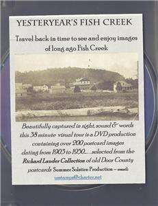   County Fish Creek Wi   DVD with over 200 pre 1950 Real Photo Postcards