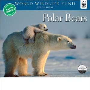  WORLD WILDLIFE FUND Polar Bears Deluxe Wall Calendar 2011 