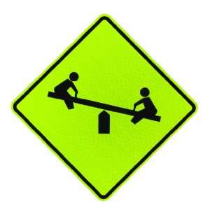 Elderlee, Inc. 9830.151 Playground Sign, MUTCD W15 1, 3M Diamond Grade 