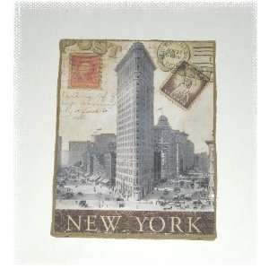  World Travel New York City Wall Canvas Plaque Office 