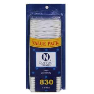  New   830 Ct Cotton Swabs 9X4 In Case Pack 60   15083631 Beauty