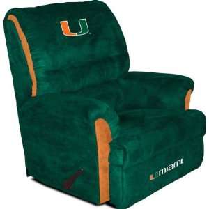  Miami Hurricanes NCAA Big Daddy Recliner By Baseline