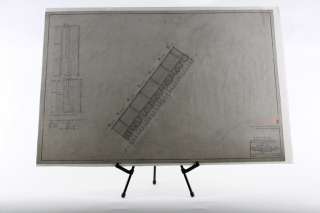 Original Yankee Stadium Architectural Plan Seating Plan Upper Deck 