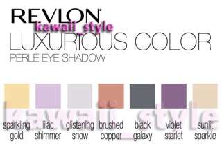 Revlon LUXURIOUS COLOR * PERLE * Eye Shadow x7 NEW 2010  