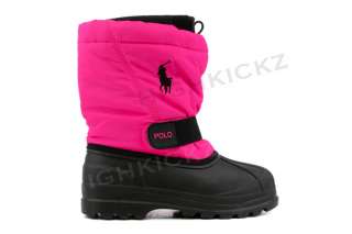   95285 New Kids PS GS Youth Black Pink Winter Boots 721569999245  
