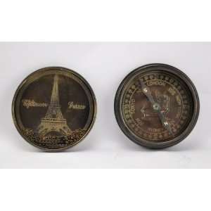  Antique maritime brass Compass Eiffel Tower Inspiring 