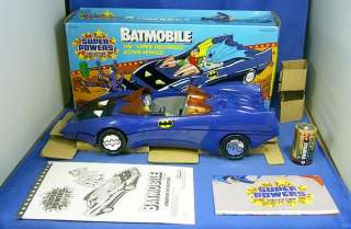 SUPER POWERS Vntage BATMAN Batmobile Bat mobile CAR Toy  