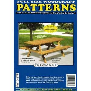    2 X 4 Picnic Table Woodworking Pattern Arts, Crafts & Sewing