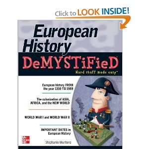   Demystified European History (9780071754217) Stephanie Muntone Books