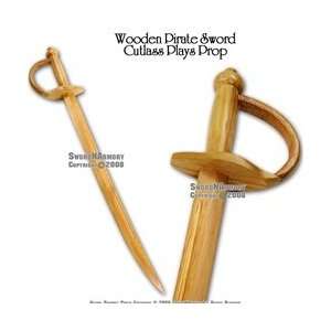  Wooden Caribbean Pirates Cutlass Sword Prop Sports 