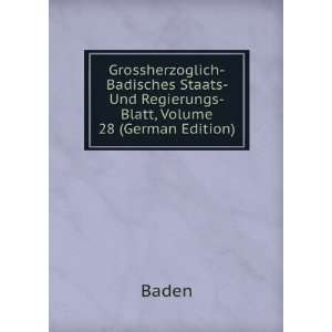    Blatt, Volume 28 (German Edition) (9785874689407) Baden Books