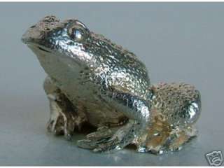 RARE MINIATURE SOLID STERLING SILVER FROG FIGURINE NEW  