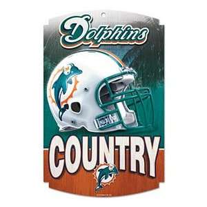 Miami Dolphins Wood Sign