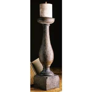 Wood Column Candleholder