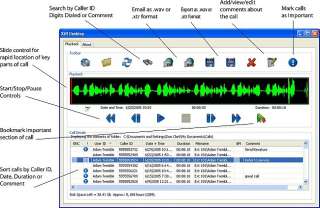 XTR Desktop Phone Recorder Software Screenshot