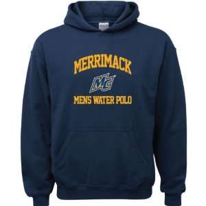  Merrimack Warriors Navy Youth Mens Water Polo Arch Hooded 