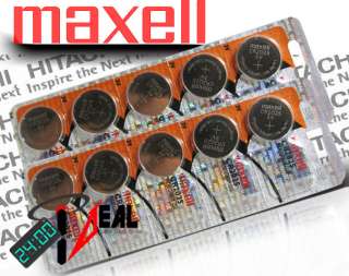 10 pc Maxell CR2025 cr 2025 3v Lithium Battery HOLOGRAM  