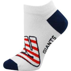   New York Giants Ladies White Patriotic Ankle Socks
