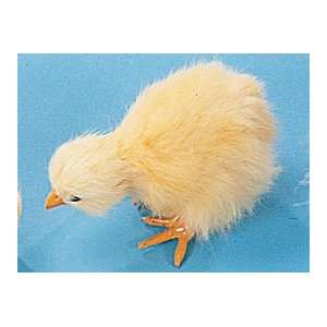  4.5 Baby Chick Chicken Furry Animal Figurine Toys 