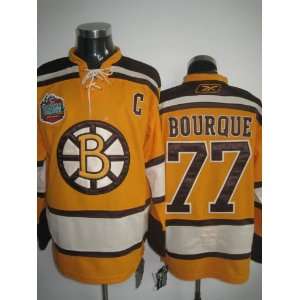  Raymond Bourque #77 Yellow NHL Boston Bruins Hockey Jersey 