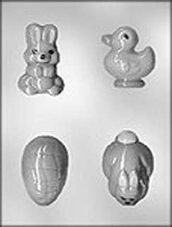 EASTER Bunny, Chick, Egg CHOCOLATE CANDY MOLD  