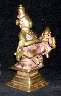 Antique Hindu Traditional Indian Bronze Statue Rama And Sita Rare 