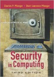 Security in Computing, (0130355488), Charles P. Pfleeger, Textbooks 