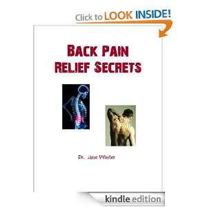 Back Pain Relief Secrets Jane Winter  Kindle Store