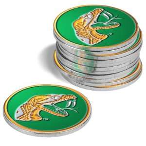  {4} Florida A&M Rattlers Golf Ball Markers Sports 