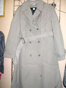 Womens Military Trench Coat Size 22L Olive NWOT$89 ex large  