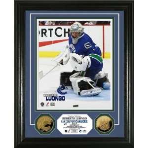 Roberto Luongo 24KT Gold Coin Framed Photo Mint