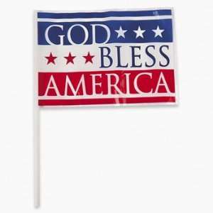  God Bless America Mini Flags   Party Decorations & Flags 