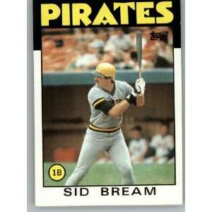  1986 Topps #589 Sid Bream   Pittsburgh Pirates (Baseball 