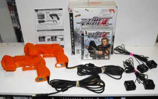 Time Crisis 4 + x2 GunCon 3 PS3 Pre owned Rare In Box  