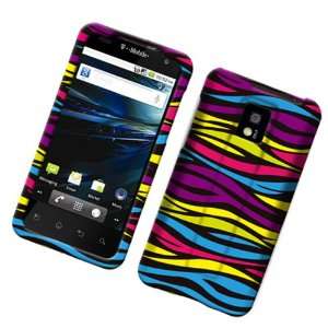  Cuffu LG G2X / Optimus 2X Rainbow Zebra Snap on Case Cover (Tmobile 