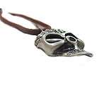   charm fashion COOL skull heads pendant Genuine leather necklace 243