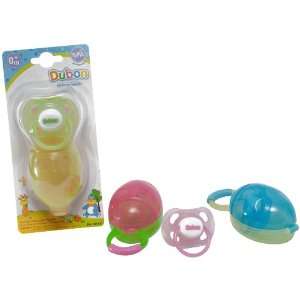 Bebe Dubon Pacifier with Bug Shaped Case for Newborn, Colors May Vary