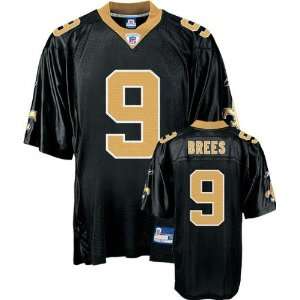 Drew Brees #9 New Orleans Saints (Lg) Reebok Onfield Authentic Black 