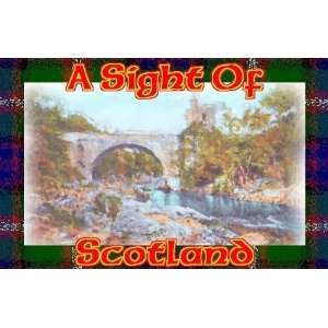   Sights of Scotland Aberdeen Aboyne Bridge and Tower Of Eas Watercolour