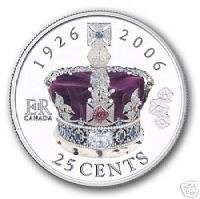 2006 25 CENT 80TH BIRTHDAY QUEEN COIN  
