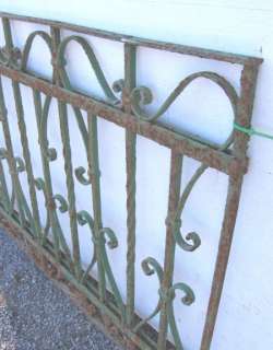 Antique Wrought Iron Panel / Fence / Gate 55 x 33.5  