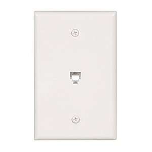 Wiring Devices 3533 4W Mid Size Flush Mount Wallplate with Phone Jack 