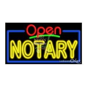  Notary Neon Sign 20 Tall x 37 Wide x 3 Deep Everything 