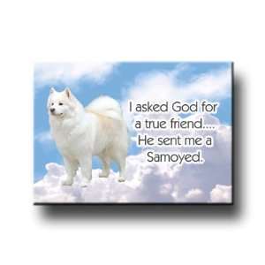  Samoyed True Friend Fridge Magnet 