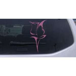   Pink    Tulip Rose Car Window Wall Laptop Decal Sticker Automotive