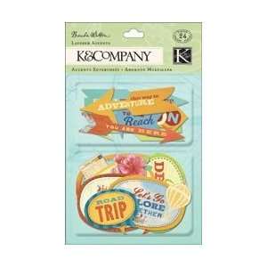  K&Company Around The World Layered Accents 24/Pkg; 3 Items 